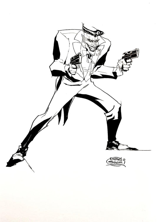 Joker Figura Intera - Opera d’Arte Originale di Emanuel Simeoni