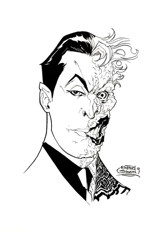 Due Facce - Opera d’Arte Originale di Emanuel Simeoni