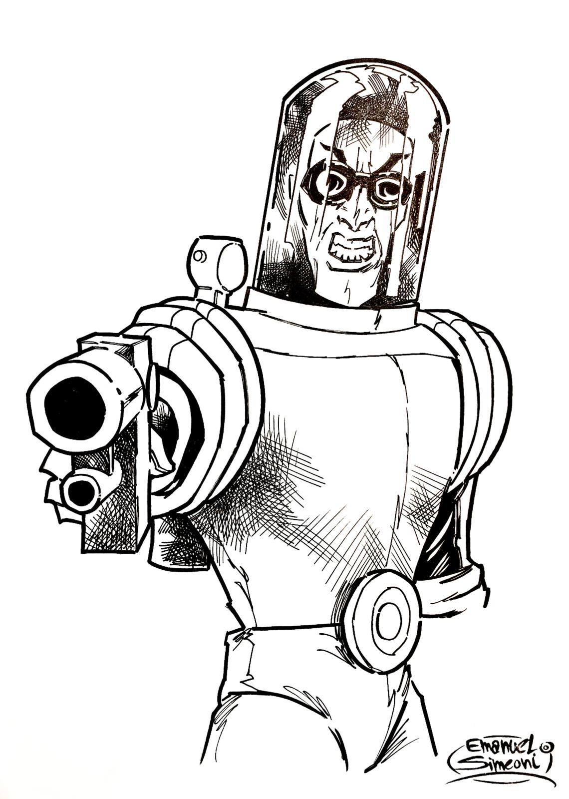 Mr. Freeze - Opera d'Arte originale di Emanuel Simeoni