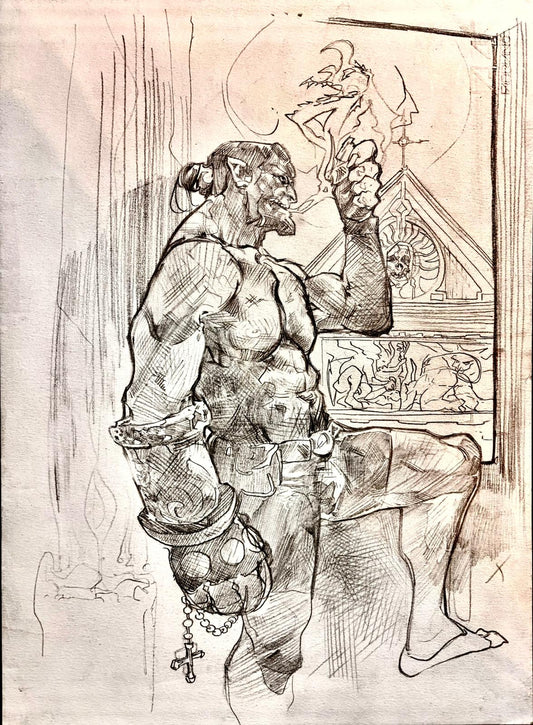 Hellboy - Opera d'Arte originale di Emanuel Simeoni