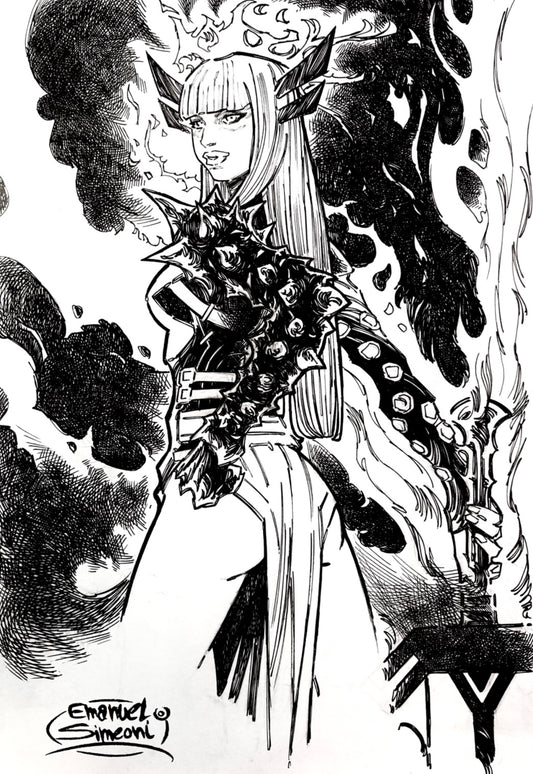 Magik - X-Men - Opera d'Arte Originale di Emanuel Simeoni