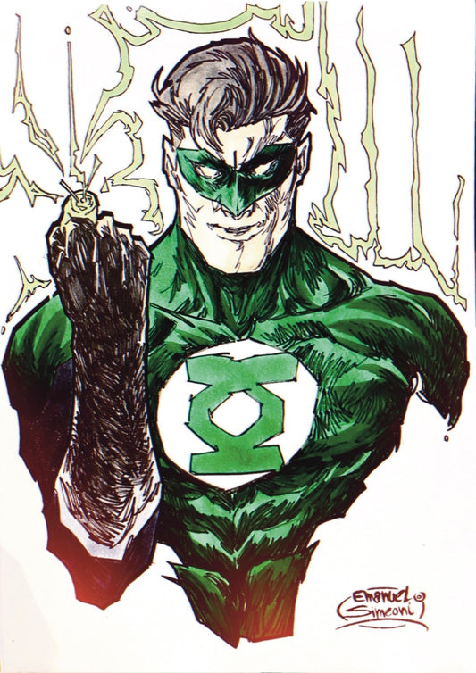 Lanterna Verde - DC Comics - Opera d'Arte Originale di Emanuel Simeoni