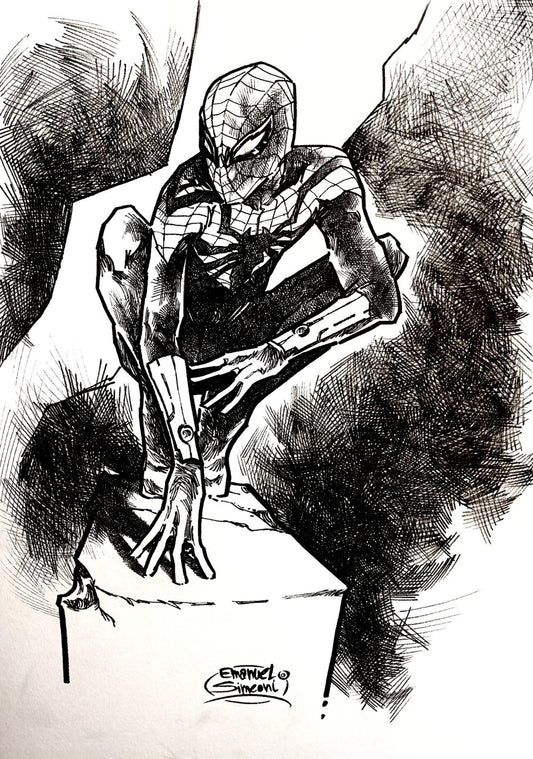 Spider-Man - Opera d'Arte Originale di Emanuel Simeoni