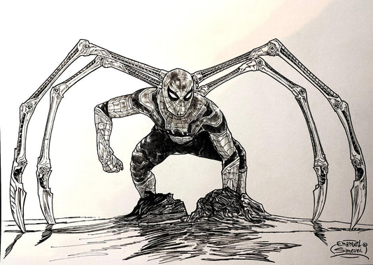 Spider-Man Iron Spider - Opera d'Arte Originale di Emanuel Simeoni