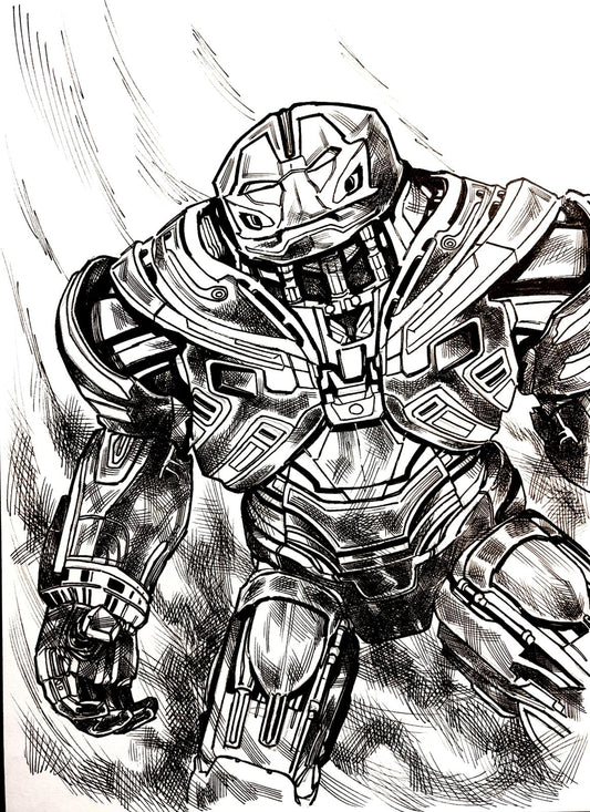 Hulkbuster Armor - Opera d'Arte Originale di Emanuel Simeoni