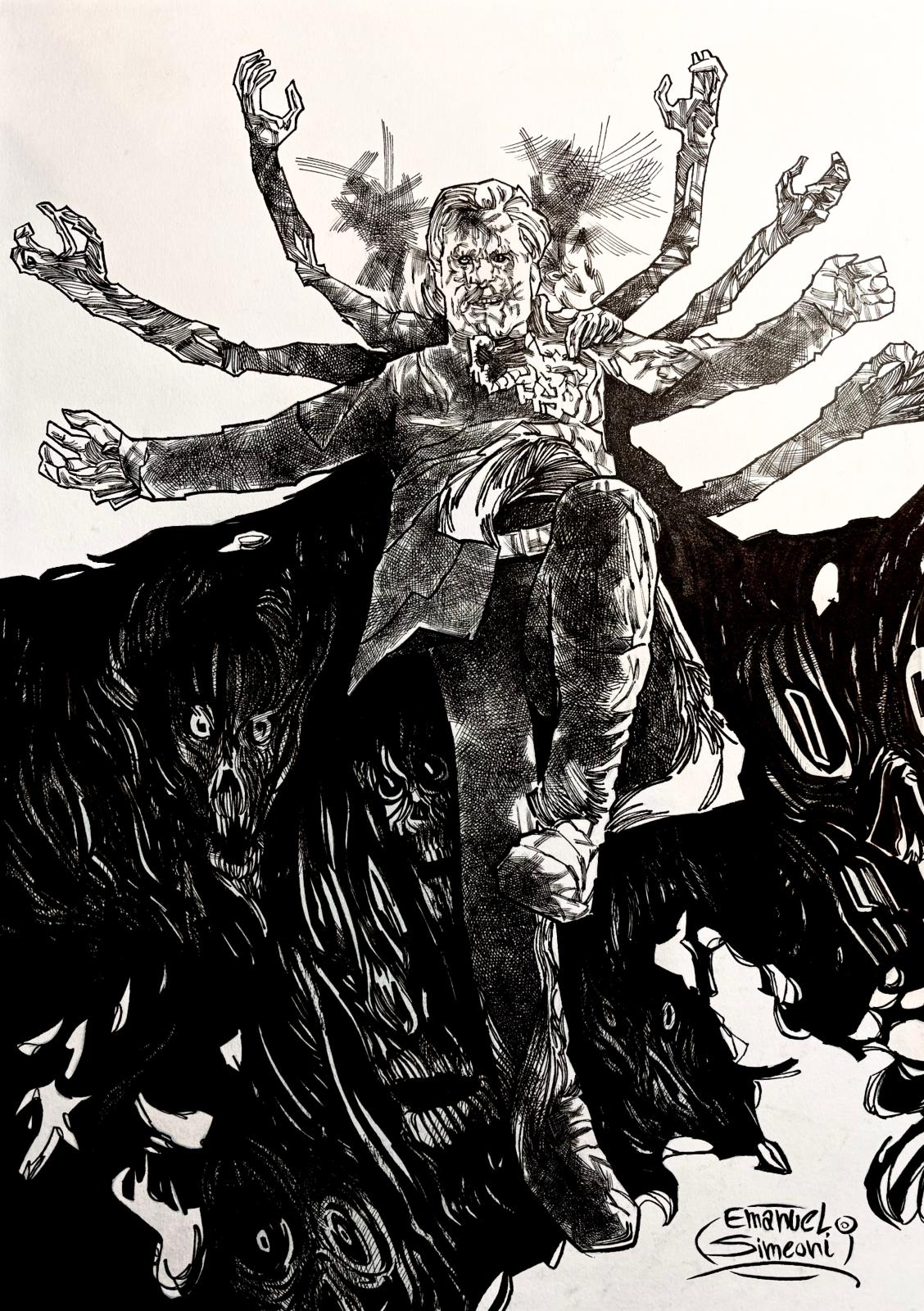 Doctor Strange Zombie - Opera d’Arte Originale di Emanuel Simeoni
