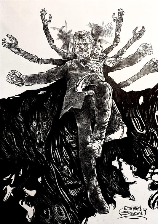 Doctor Strange Zombie - Opera d’Arte Originale di Emanuel Simeoni