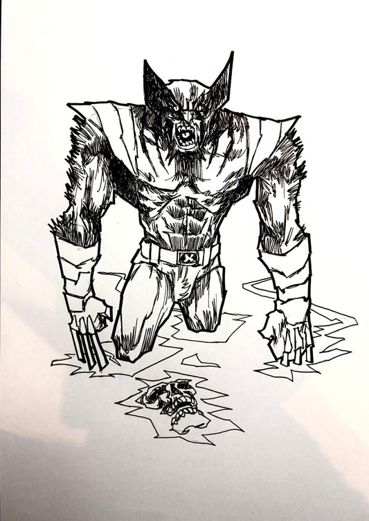 Wolverine - Opera d’Arte Originale di Emanuel Simeoni