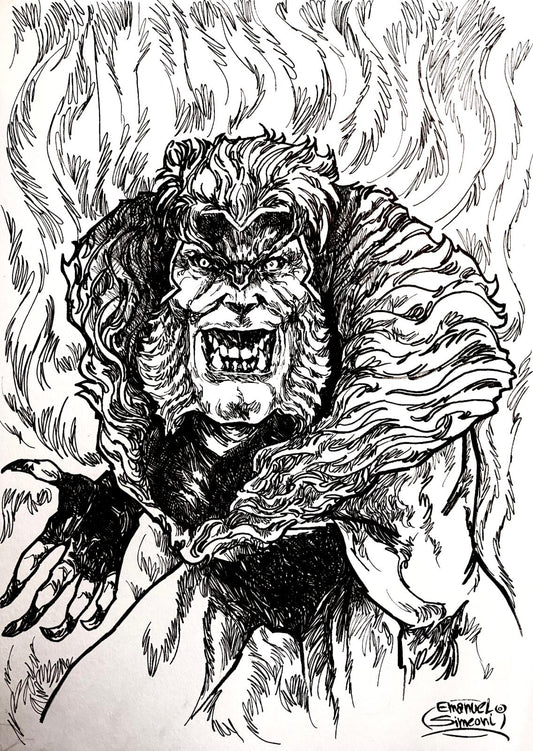 Sabertooth - Opera d’Arte Originale di Emanuel Simeoni