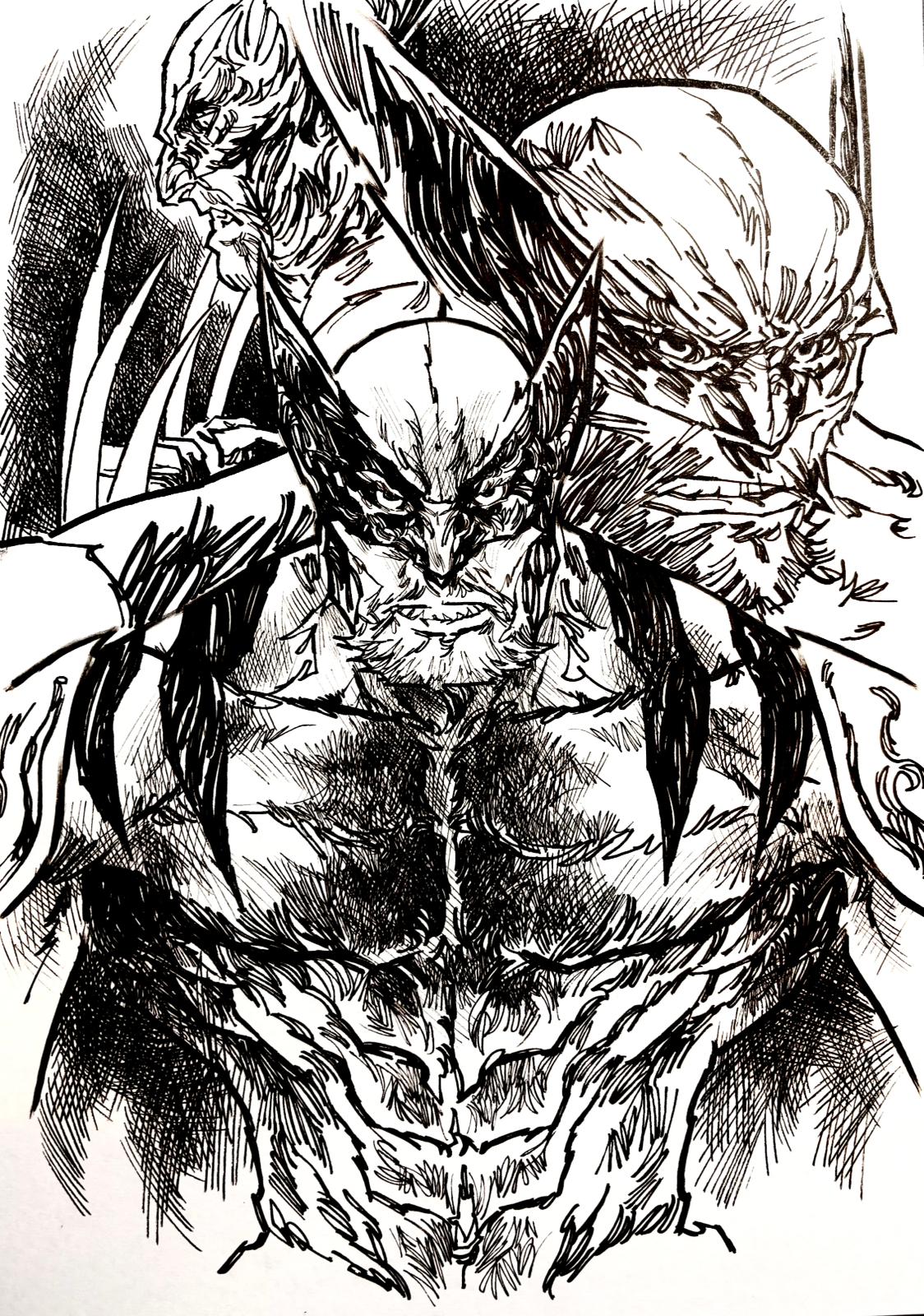 Wolverine - Opera d’Arte Originale di Emanuel Simeoni