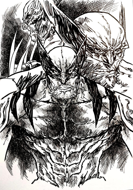Wolverine - Opera d’Arte Originale di Emanuel Simeoni