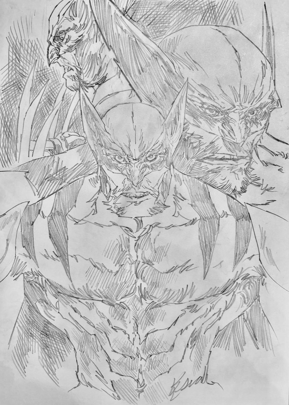 Wolverine - Opera d’Arte Originale di Emanuel Simeoni