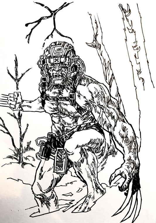 Wolverine Weapon X - Opera d’Arte Originale di Emanuel Simeoni