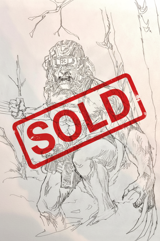 Wolverine Weapon X - Opera d’Arte Originale di Emanuel Simeoni